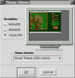 Screenshot of Theme Chooser dialog box